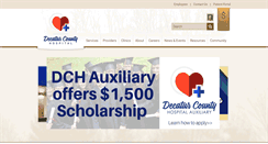 Desktop Screenshot of decaturcountyhospital.org